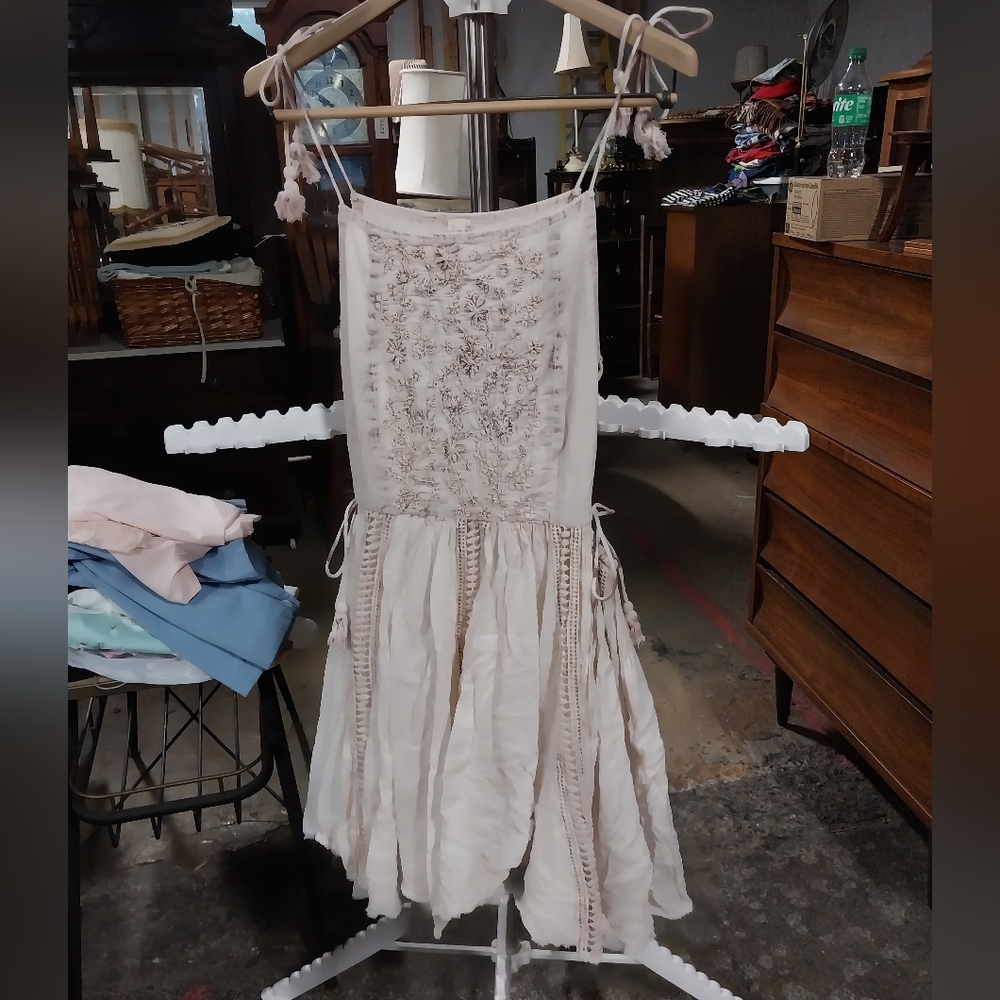 RAGA Light Pink Embroidered Dress